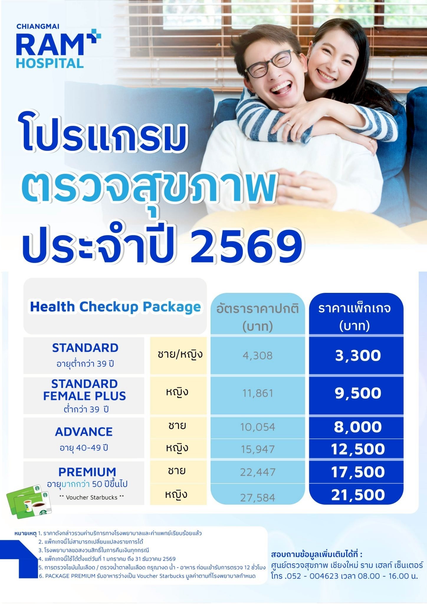 โปรแกรมตรวจสุขภาพประจำปี